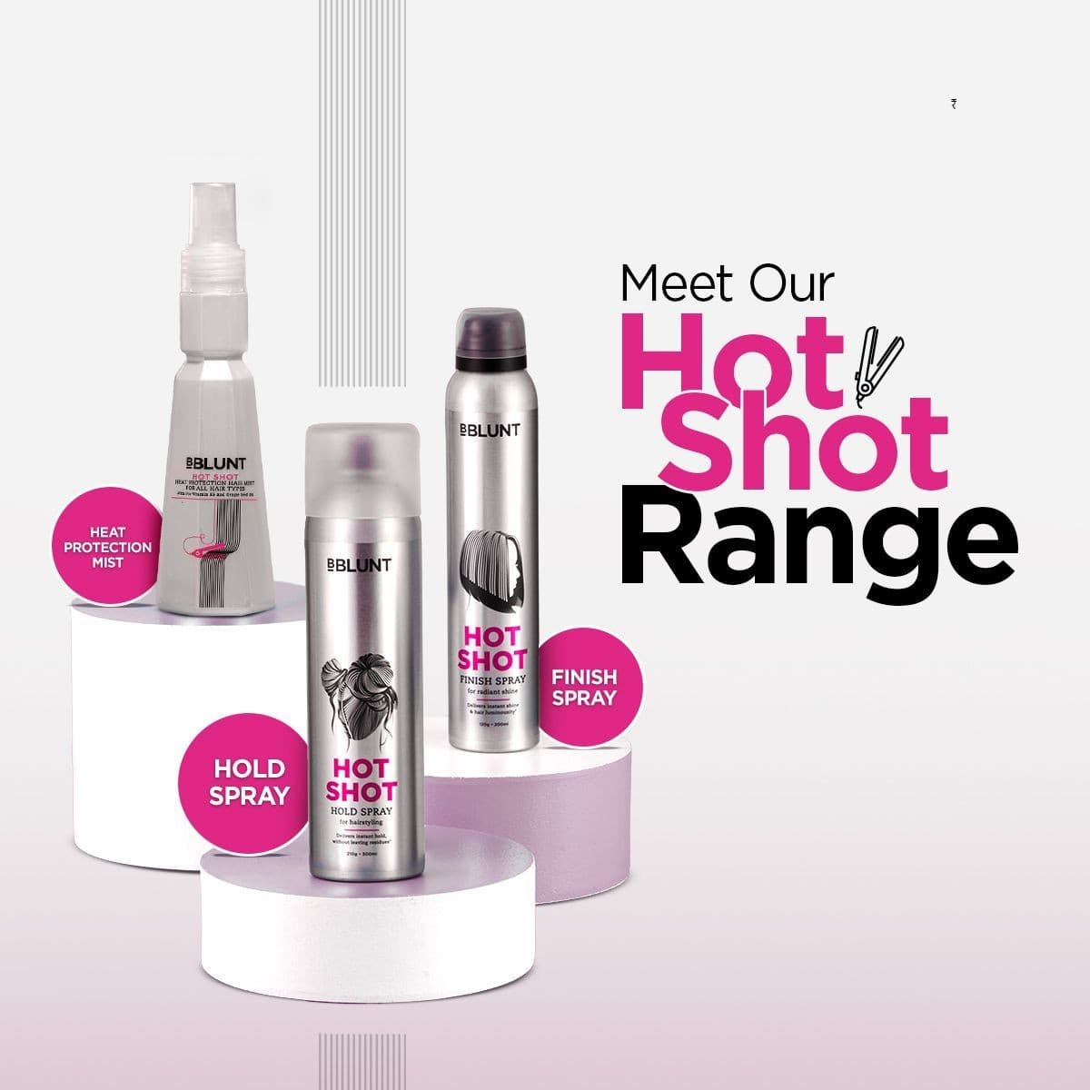 Hot Shot Hold Spray for Instant & Firm Hold - 300 ml(Pack of 2)