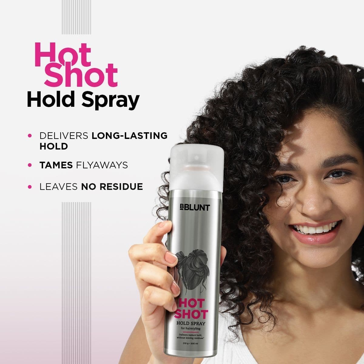 Hot Shot Hold Spray for Instant & Firm Hold - 300 ml(Pack of 2)