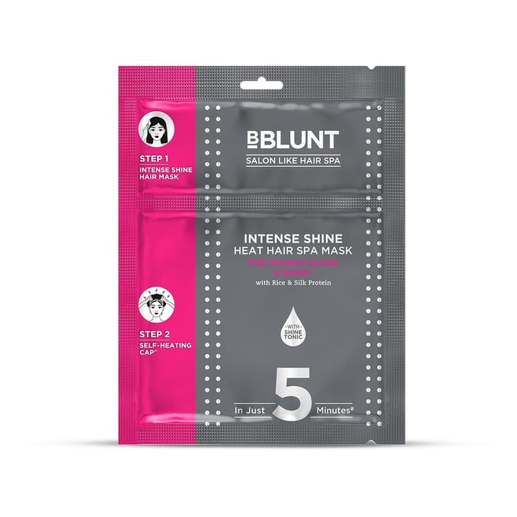 Intense Shine Heat Hair Spa Mask with Rice & Silk Protein for Salon-Like Hair Spa at Home - 70 g