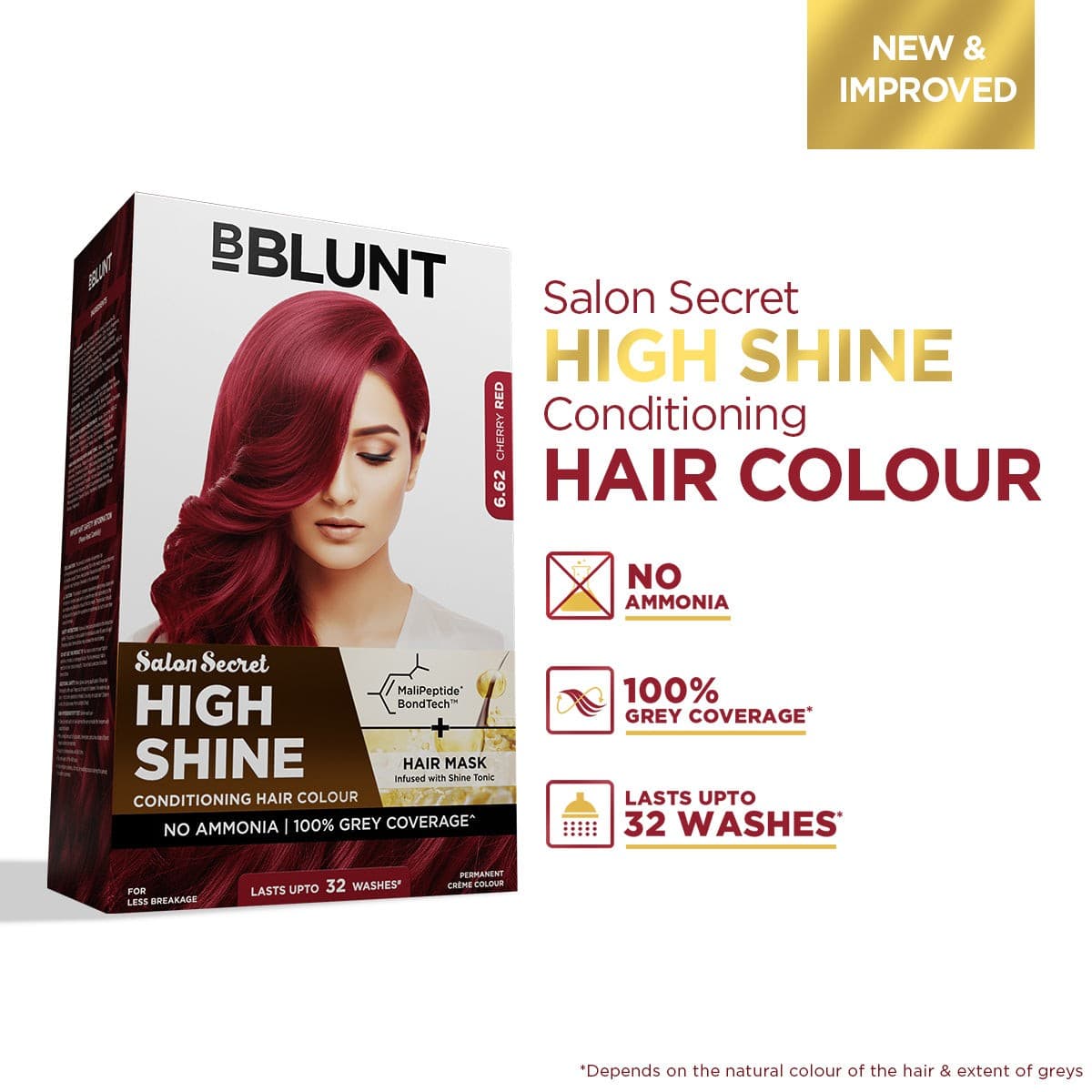 High Shine Conditioning Hair Colour - Cherry Red (Shade 6.62)(Pack of 3)