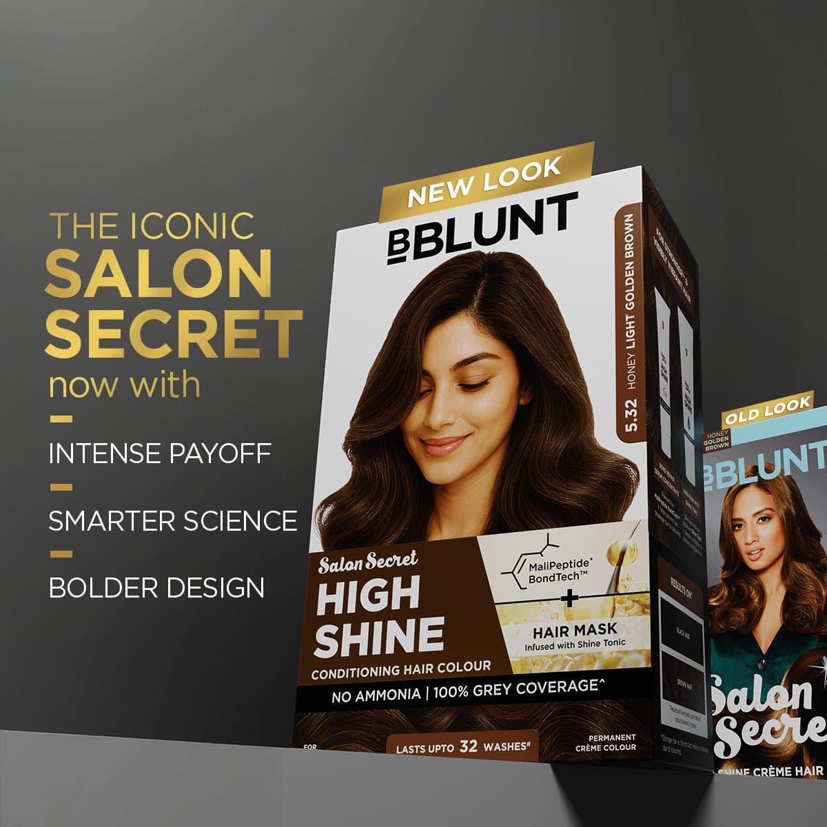 High Shine Conditioning Hair Colour - Honey Light Golden Brown (Shade 5.32)(Pack of 2)