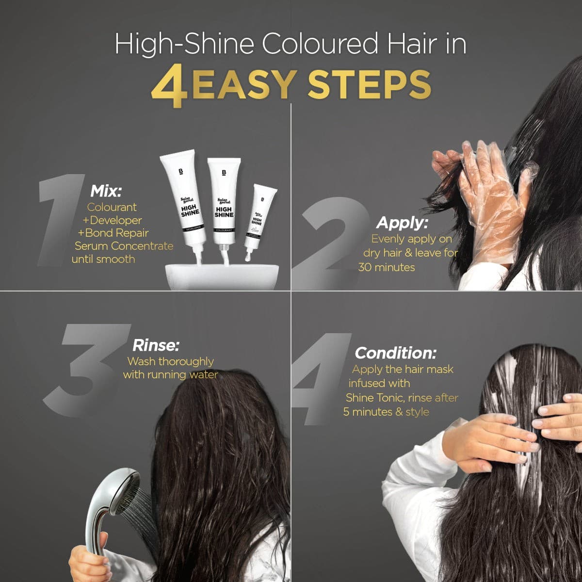 High Shine Conditioning Hair Colour - Honey Light Golden Brown (Shade 5.32)(Pack of 2)