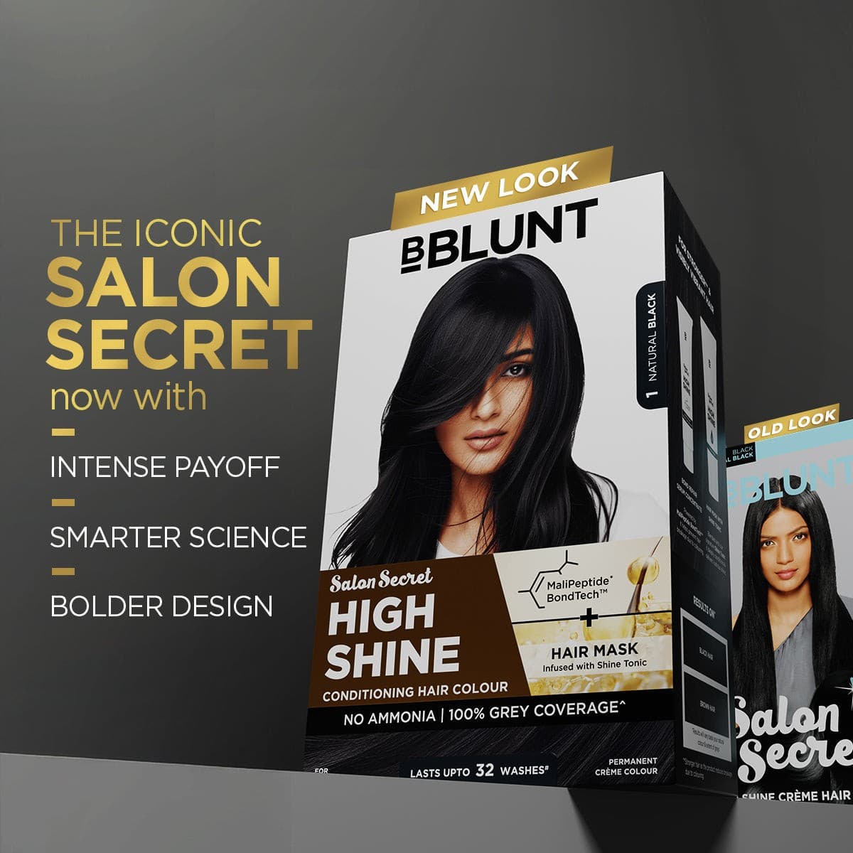 High Shine Conditioning Hair Colour - Natural Black (Shade 1)(Pack of 2)
