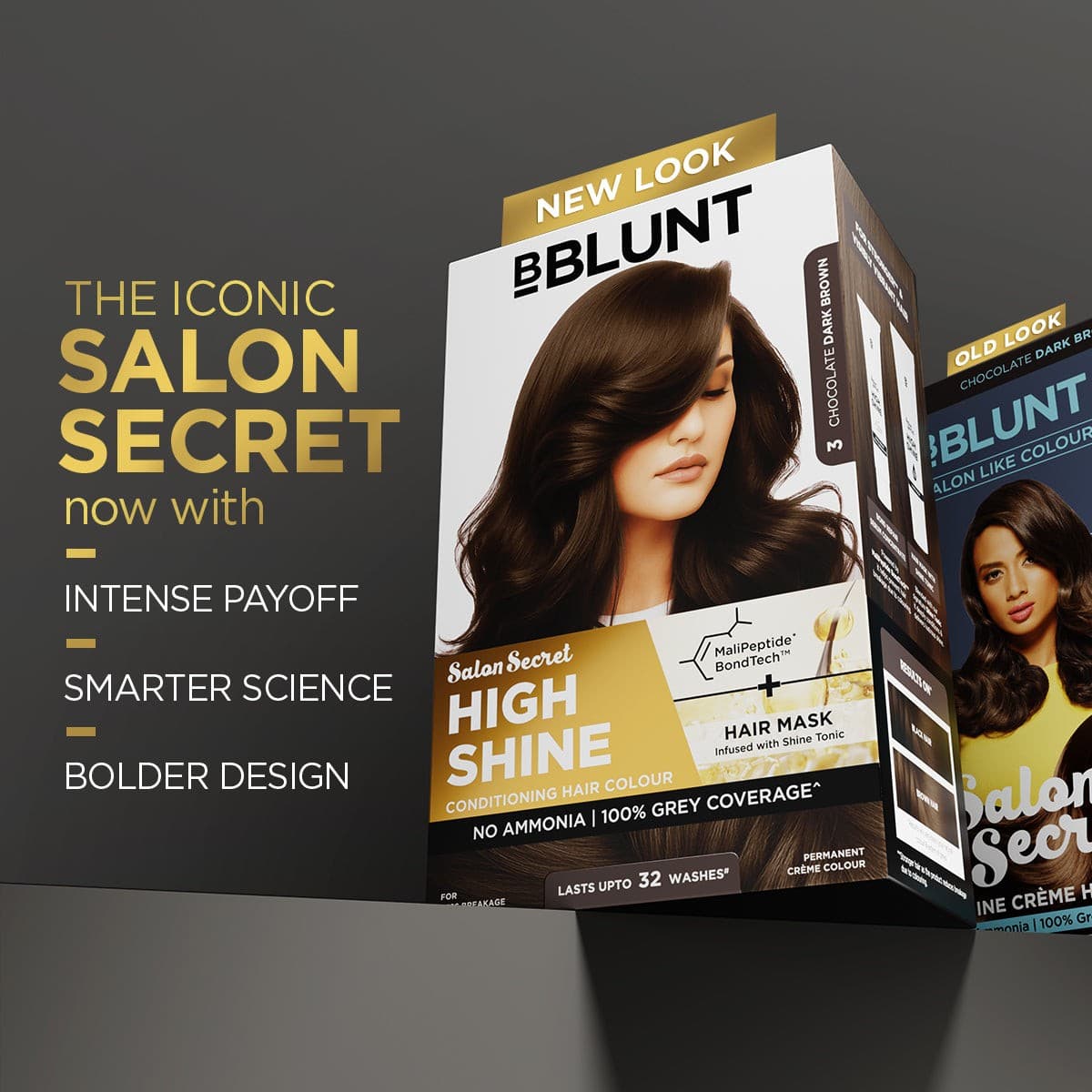 High Shine Conditioning Hair Colour - Chocolate Dark Brown (Shade 3)(Pack of 2)