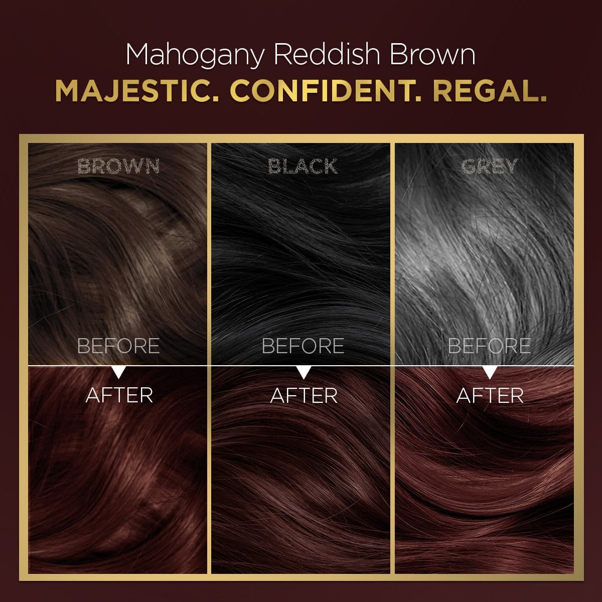 High Shine Conditioning Hair Colour - Mahogany Reddish Brown (Shade 4.56)(Pack of 3)