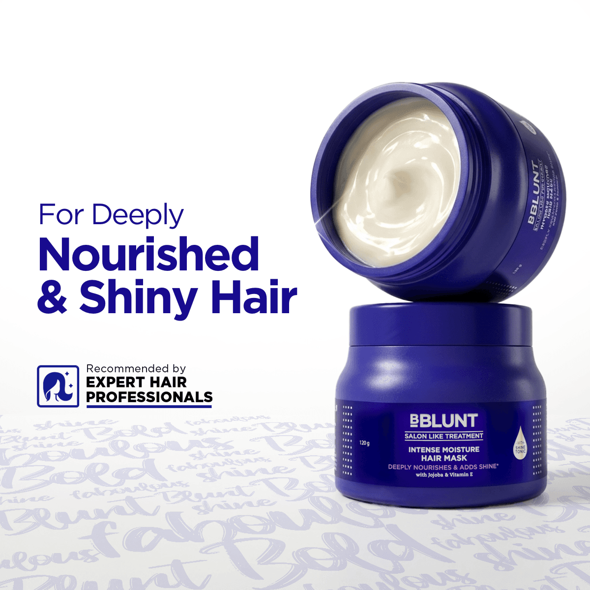Intense Moisture Hair Mask with Jojoba Oil & Vitamin E for Nourished & Shiny Hair- 120 g