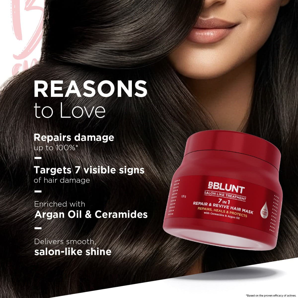 7 in 1 Repair & Revive Hair Mask for Up to 100% Damage Repair* - 120g