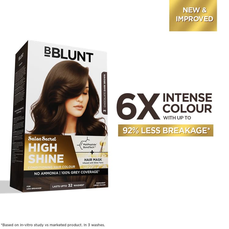 High Shine Conditioning Hair Colour - Chocolate Dark Brown (Shade 3)