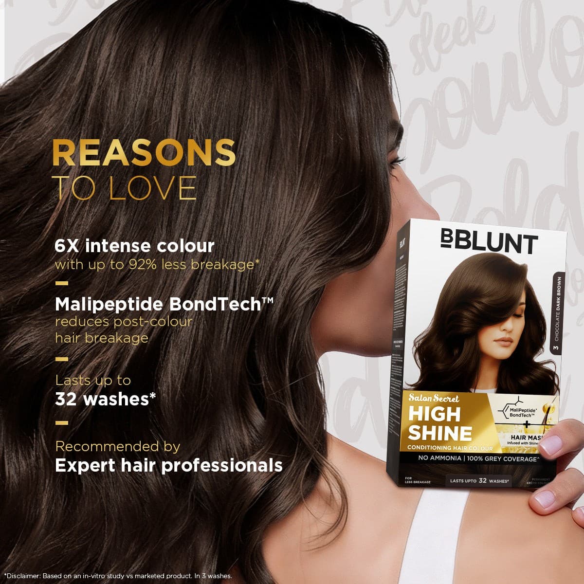 High Shine Conditioning Hair Colour - Chocolate Dark Brown (Shade 3)