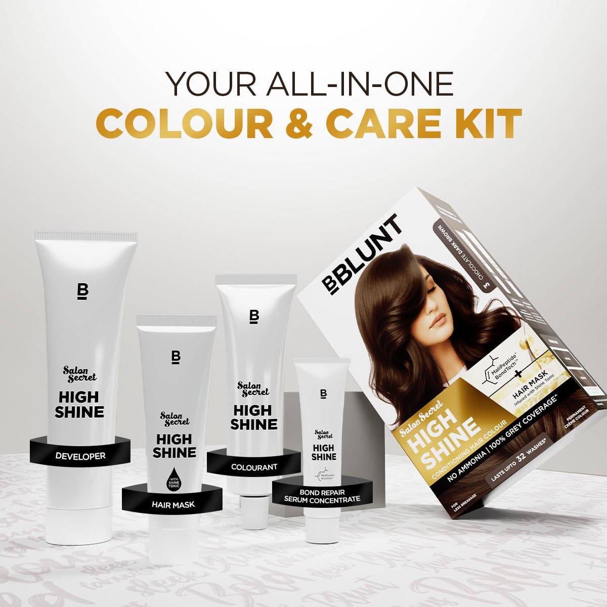 High Shine Conditioning Hair Colour - Chocolate Dark Brown (Shade 3)