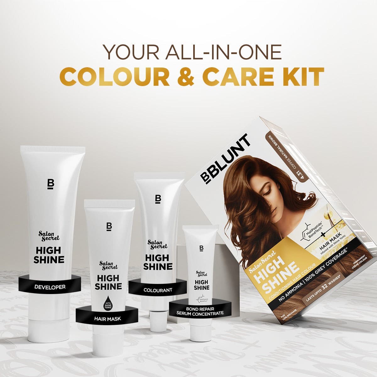 High Shine Conditioning Hair Colour - Coffee Natural Brown (Shade 4.31)