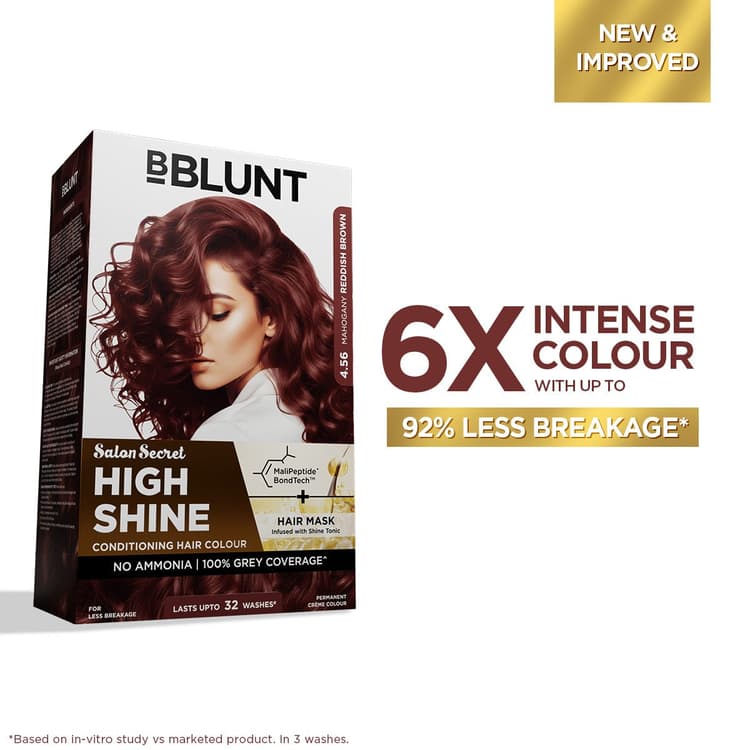 High Shine Conditioning Hair Colour - Mahogany Reddish Brown (Shade 4.56)