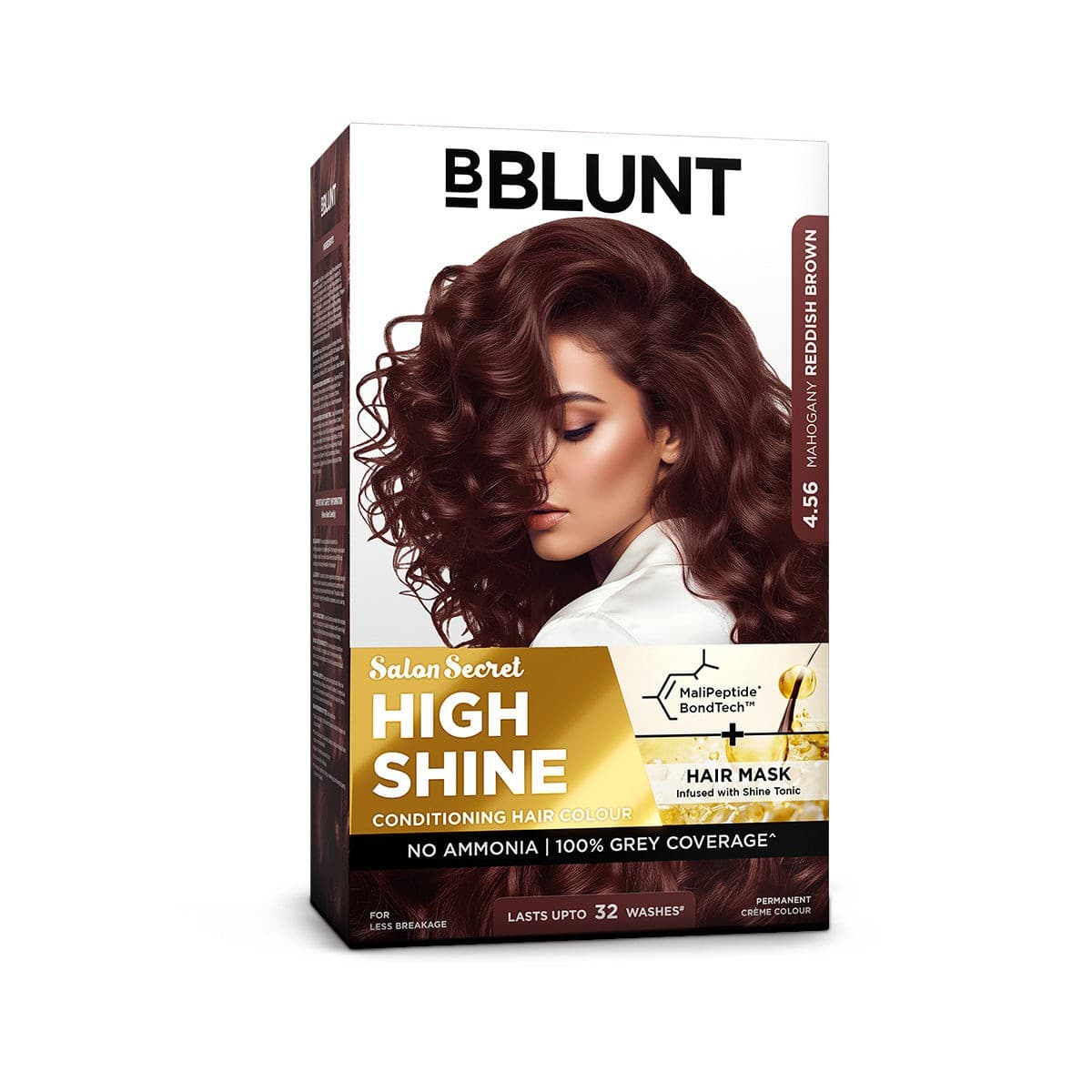 High Shine Conditioning Hair Colour - Mahogany Reddish Brown (Shade 4.56)