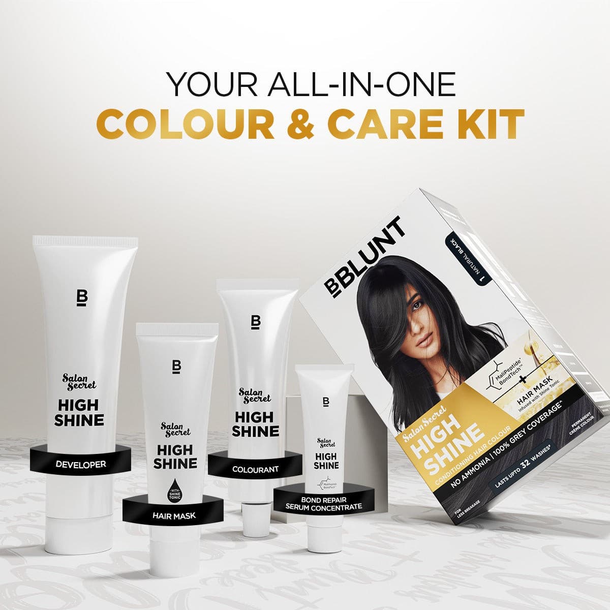High Shine Conditioning Hair Colour - Natural Black (Shade 1)
