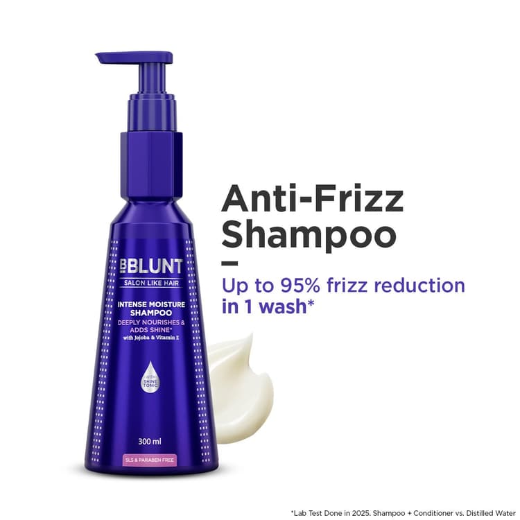 Intense Moisture Shampoo with Jojoba and Vitamin E for Dry & Frizzy Hair - 300 ml