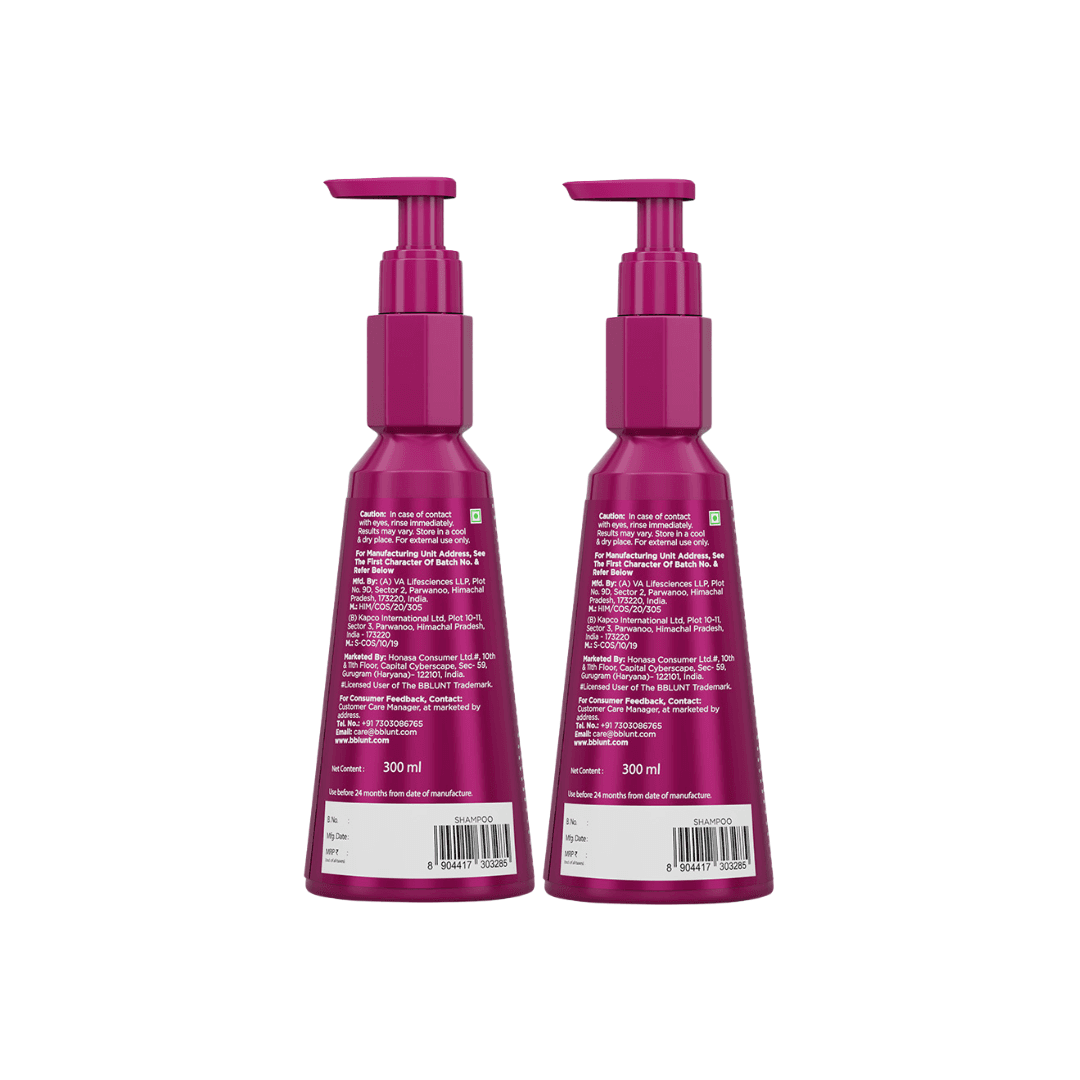 Hair Fall Control Shampoo with Pea Protein & Caffeine for Stronger Hair - 300 ml(Pack of 2)