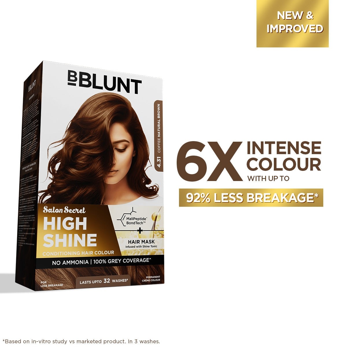 High Shine Conditioning Hair Colour - Coffee Natural Brown (Shade 4.31)