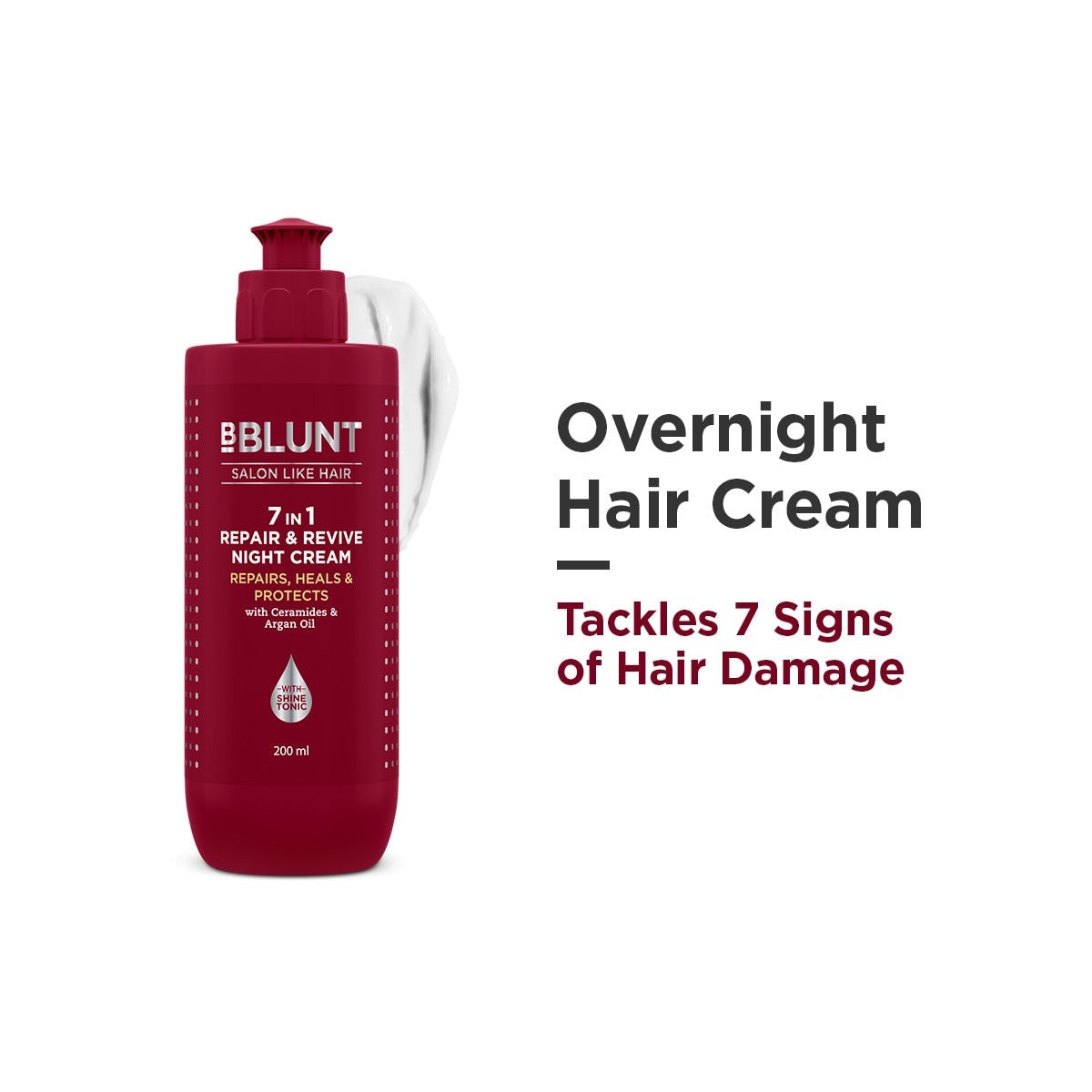 7 in 1 Repair & Revive Night Cream to Heal & Protect Hair Overnight - 200ml