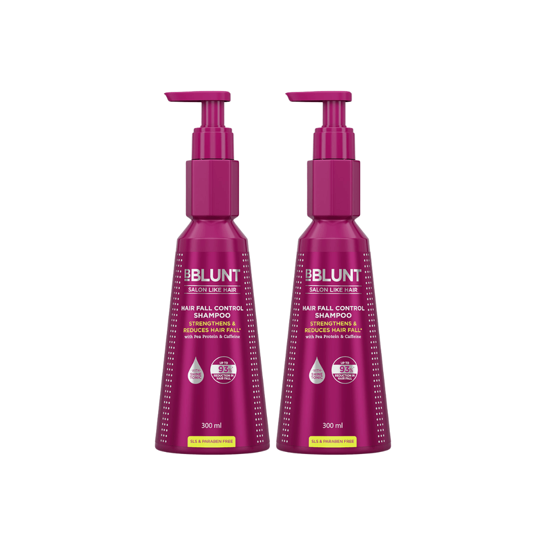 Hair Fall Control Shampoo with Pea Protein & Caffeine for Stronger Hair - 300 ml(Pack of 2)