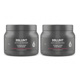 Intense Shine Hair Mask with Rice & Silk Protein for Softer, Smoother & Shinier Hair - 250 g(Pack of 2)